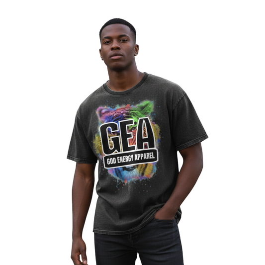 Snow Washed Oversized Cotton T-Shirt